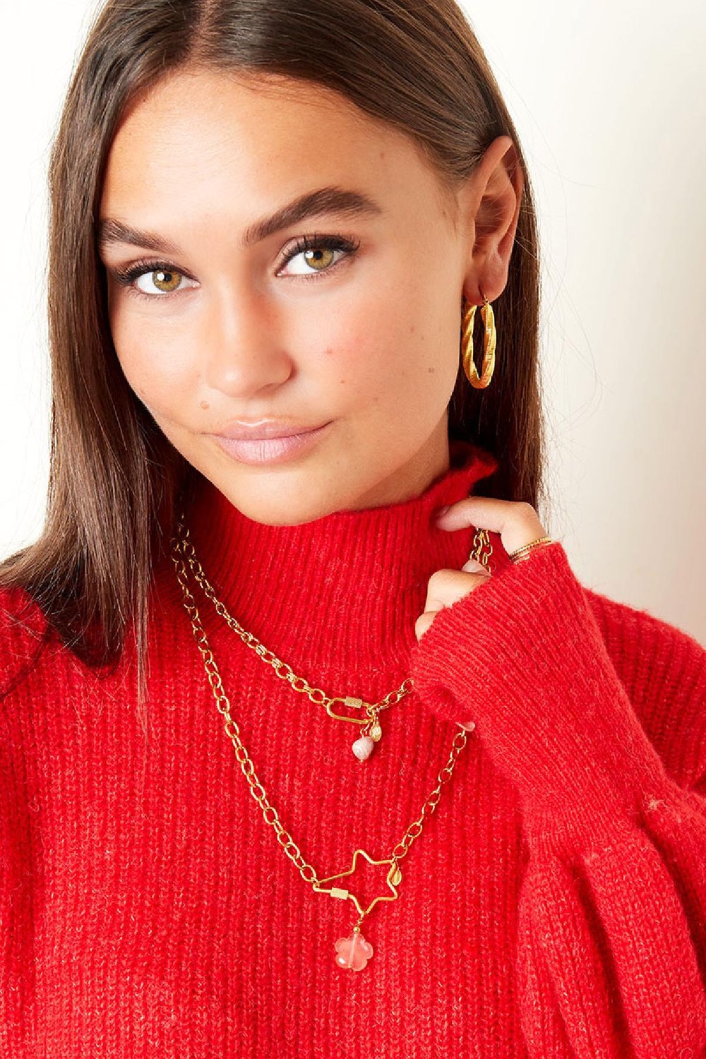 Collar de acero inoxidable Plata h5Imagen2